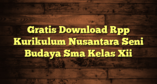 Gratis Download Rpp Kurikulum Nusantara Seni Budaya Sma Kelas Xii