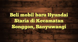 Beli mobil baru Hyundai Staria di Kecamatan Songgon, Banyuwangi