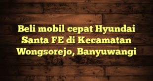 Beli mobil cepat Hyundai Santa FE di Kecamatan Wongsorejo, Banyuwangi