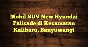 Mobil SUV New Hyundai Palisade di Kecamatan Kalibaru, Banyuwangi