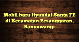 Mobil baru Hyundai Santa FE di Kecamatan Pesanggaran, Banyuwangi