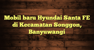 Mobil baru Hyundai Santa FE di Kecamatan Songgon, Banyuwangi