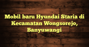 Mobil baru Hyundai Staria di Kecamatan Wongsorejo, Banyuwangi