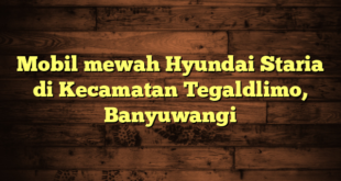 Mobil mewah Hyundai Staria di Kecamatan Tegaldlimo, Banyuwangi