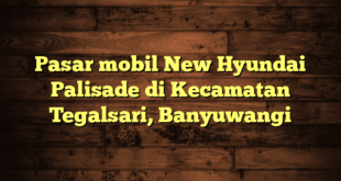 Pasar mobil New Hyundai Palisade di Kecamatan Tegalsari, Banyuwangi