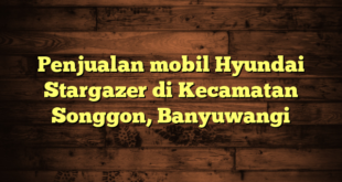 Penjualan mobil Hyundai Stargazer di Kecamatan Songgon, Banyuwangi