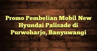 Promo Pembelian Mobil New Hyundai Palisade di Purwoharjo, Banyuwangi